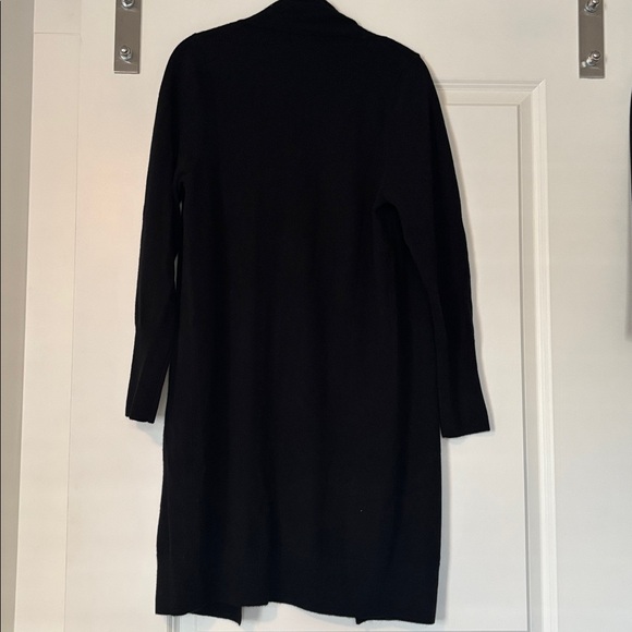 QUINCE Luxe 100% Mongolian Cashmere Duster Cardigan Black sz Small - Picture 10 of 10